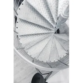 Minka Außentreppe Spino Zink Smart 180 cm Geschosshöhe bis 305 cm