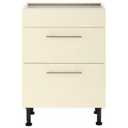 Kochfeldumbauschrank »Ela«, 60 cm breit, mit Soft-Close-Funktion, Front und Korpus: Magnolia, , 76607101-0 B/H/T: 60 cm x 86,5 cm x 58 cm