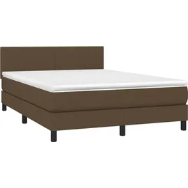 vidaXL Boxspringbett 140 x 200 cm H2 Braun