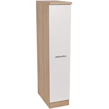Respekta Apothekerschrank 30 cm Eiche Sägerau 30 x 0 x 0 cm Weiß