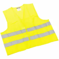 Warnwesten in Druckverschlussbeutel mit Einleger (gelb)