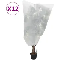 VidaXL Wintervlies mit Kordelzug 12 Stk. 70 g/m2 0,8x1,2