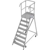 Krause Podestleiter fahrbar 8 Stufen