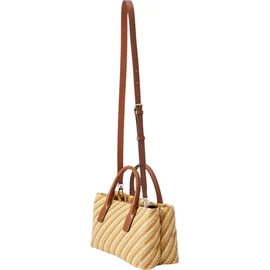 GUESS Handtasche Simona Satchel Bag Natural / Cognac