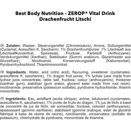 Best Body Low Carb Vital Drink Drachenfrucht-Litschi 1000 ml