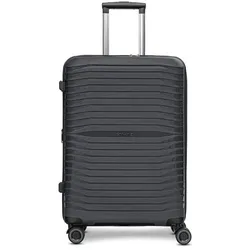 Stratic Shine 4 Rollen Trolley 65 cm mit Dehnfalte black