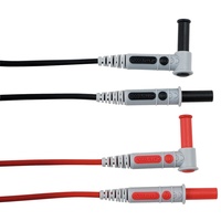 Chauvin Arnoux Messleitungs-Set [4mm Sicherheits-Stecker 4mm Sicherheits-Buchse] 1.5m Rot, Schwarz