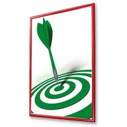 Klapprahmen / Plakatrahmen in roter Farbe / Format DIN A0