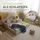 Juskys Kindersofa Kayo  mit Burgmotiv Polyester beige