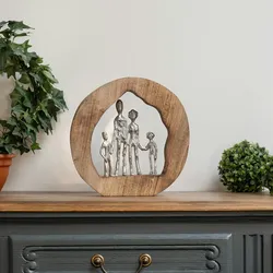 Moritz Skulptur Figur 29x7,5x28 cm Familie Bild Family Zusammenhalt Geschenk Dekoration