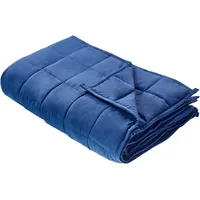 Beliani Gewichtsdecke NEREID 100 x 150 cm Marineblau