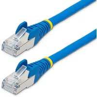 Startech StarTech.com 3 m CAT6a Kabel - LSZH-Raucharm, Halogenfrei - 10 Gigabit RJ45 LAN Kabel - SFTP Patchkabel - Blau - CAT6a Verlegekabel - Abgeschirmtes Netzwerkkabel/Ethernet Kabel (NLBL-3M-CAT6A-PATCH)