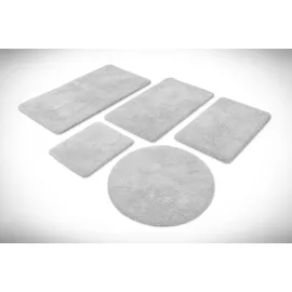 Homie Living Badematte Porto Azzurro Grau Ø 90 cm