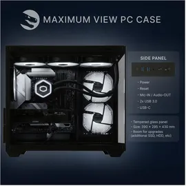 Sedatech Gaming-PC AMD Ryzen 7 7800X3D 4,2 GHz 32 GB RAM 2 TB SSD Radeon RX 9060 XT Win 11