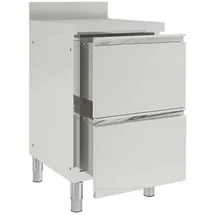 vidaXL Unterschrank Gastro-Küchenschrank 50 x 60 x 96 cm Silber