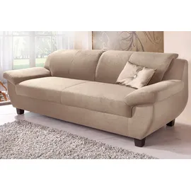 Home Affaire 3-Sitzer HOME AFFAIRE "Yesterday zeitlos und komfortabel, gemütliche Armlehnen", beige (natur), B:207cm H:80cm T:91cm, Primabelle-Microfaser (100% Polyester);Antikleder-Optik Melrose (100% Polyester);Struktur (100% Polyester), Sofas