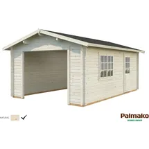 Palmako Einzelgarage Roger 3,60 x 5,50 m beige ohne Tor