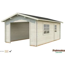 Palmako Einzelgarage Roger 3,60 x 5,50 m beige ohne Tor