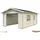Palmako Einzelgarage Roger 3,60 x 5,50 m beige ohne Tor