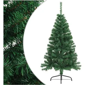 vidaXL Künstlicher Halb-Weihnachtsbaum Grün 120 cm
