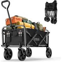 toboli Bollerwagen faltbar Offroad schwarz