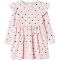 NAME IT Minikleid "NMFDHEART LS DRESS", Mädchen, Gr. 104,