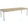 Brafab Nox Gartentisch 240 x 90 x 73 cm Grün/Teak