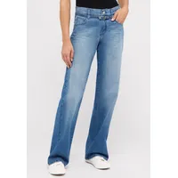 Angels Relax-fit-Jeans LIZ BELT mit integriertem Gürtel blau 44