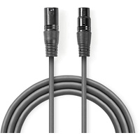Nedis COTG15010GY100 Audio-Kabel XLR (3-pin) Grau