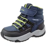 GEOX J Sentiero Boy B Abx Stiefeletten, Navy Lime, 36