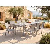 vente-unique Gartenmöbel-Set 8-tlg. Taupe