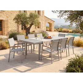 vente-unique Gartenmöbel-Set 8-tlg. Taupe