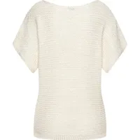 LASCANA Kurzarmpullover creme-goldfarben 32/34