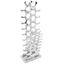 vidaXL Weinregal Aluminium 27 x 27 x 90 cm Silber