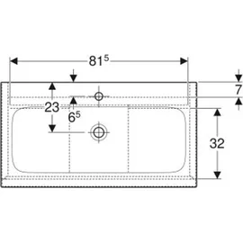 Geberit iCon Set Möbelwaschtisch mit Unterschrank, 2 Auszüge, 502337011,