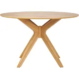 miliboo Runder Design-Esstisch aus Eiche D120 cm DIELLI