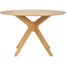 miliboo Runder Design-Esstisch aus Eiche D120 cm DIELLI