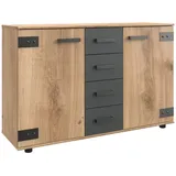 deinbett Sideboard Malmö ¦ holzfarben ¦ Maße (cm): B: 130 H: 83 T: 41.0