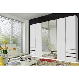 WIMEX Level 300 x 216 x 58 cm weiß mit Spiegeltüren und Schubladen