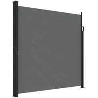 vidaXL Seitenmarkise 200 x 500 cm grau Polyester