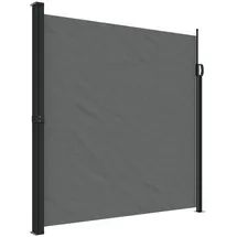 vidaXL Seitenmarkise 200 x 500 cm grau Polyester