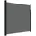 vidaXL Seitenmarkise 200 x 500 cm grau Polyester