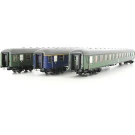 HOBBYTRAIN 3er Set Personenwagen D1213 DB Epoche IV H43041 H0