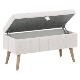 OTTO home Truhenbank AMIRA Beige 81 x 36 x 43 cm