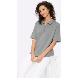 Heine Shirt Kurzarm grau 40