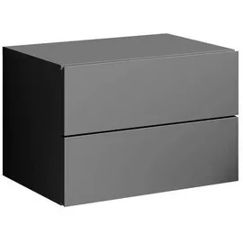 Livetastic Nachtschrank, Graphit, 2 Schubladen, 42x28x30 cm, hängend, Schlafzimmer, Nachttische
