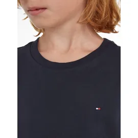 Tommy Hilfiger Jungen T-Shirt Kurzarm Rundhalsausschnitt, Blau (Sky Captain), 3 Jahre