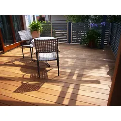 Cumaru Terrassendielen, 25x145mm, KD, glatt/glatt