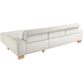 Set One by Musterring Eckcouch Cord 3-Sitzer Grau