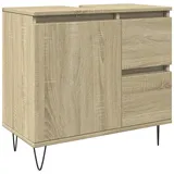 vidaXL Badschrank Sonoma-Eiche 65x33x60 cm Holzwerkstoff